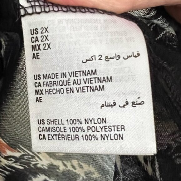 INC International Concepts Womens Layered, Sleeveless Top, Plus Size 2X - Picture 6 of 10